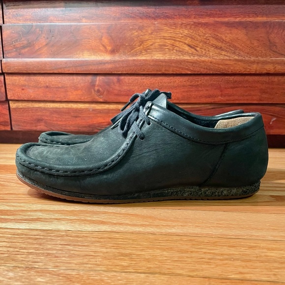 Clarks Wallabee Run Black Nubuck 26063550 Size US M8.5 RARE - Picture 2 of 8